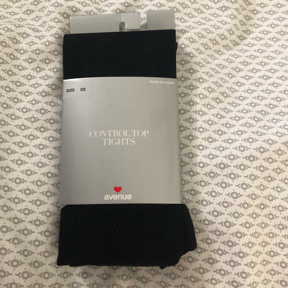 Avenue contour top tights black size EE
